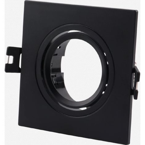 Aro Downlight Cuadrado Basculante Para Bombilla GU10/MR16 - (1/5)