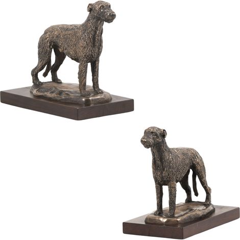 Lévrier irlandais - statuette de chien, figurine sur marbre blanc, trophée pour une exposition canine par Art-Dog (1/5)