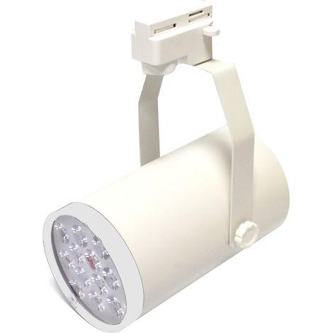 BeMatik - Projecteur à LED 12W ferroviaire blanc ivoire 100x190mm blanc journée froide (1/5)