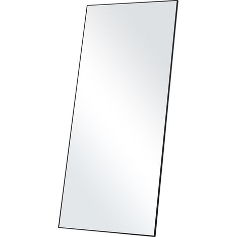 VEVOR Espejo de longitud completa, 71'' x 31'', espejo de piso rectangular extra grande para colgar o inclinarse con marco de aleación de aluminio de vidrio templado, espejo de tocador de cuerpo compl