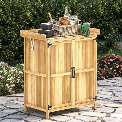 Chariot de jardin en legno di abete Acciaio 74 x 43 x 88 cm (1/5)