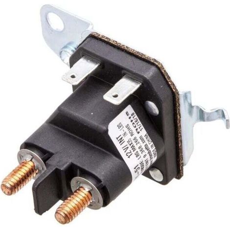 Starter solenoid for riding lawnmowers – Compatible with common models, made of copper and steel, 12V