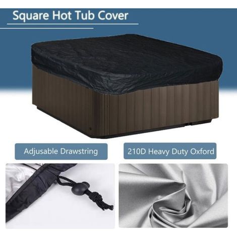 Housse de protection pour spa extérieur - - Tissu Oxford 210D - Imperméable - Anti-poussière - Anti-UV (1/5)