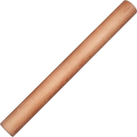 Rouleau À Pâtisserie - Bois Massif Européen - 50 cm - Pour Pâte À Pizza Pâtes Feuilletées Et Biscuits - 1 Pièce (1/5)