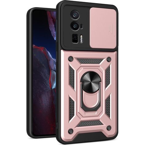 Funda protectora para Xiaomi Poco F5 Pro, CamShield Slide, color oro rosa (1/5)