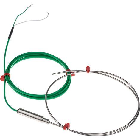 Thermocouple type K Ø 1.5mm, L 500mm, +1100°C max à Câble ( Prix pour 1 ) (1/4)