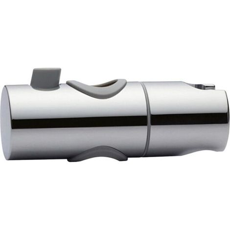 Höhenverstellbare Duschkopfhalterung für Gleitstange, Stangenkopfstütze, Handbrausehalterung, um 360 Grad drehbare Brausekopfhalterung, poliertes Chrom (1/4)