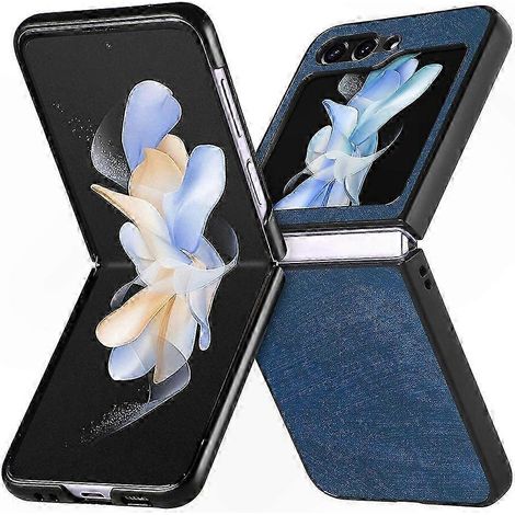 Echtlederhülle für Galaxy Z Flip6, robuste Hülle mit Rundumschutz, elegante Premium-Ausführung, kompatibel mit Samsung, Accessoire für Damen und Herren, stoßfeste Klapphülle. (1/5)