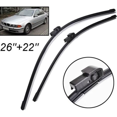 Set di 2 spazzole tergicristallo anteriori per BMW Serie 5 E39 525i 528i 530i 540i M5 E39 1995 1996 1997 1998 1999 2000 2001 2002 2003