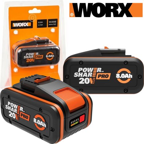 Akkumulator 8,0 Ah 20 V PRO Li-Ion Worx WA3648 PowerShare