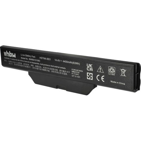 vhbw Akku Ersatz für HP Compaq 451086-121, 451545-361, 451086-621, 451085-141, 451086-001, 451085-661 für Notebook (4400 mAh, 14,4 V, Li-Ion) (1/5)