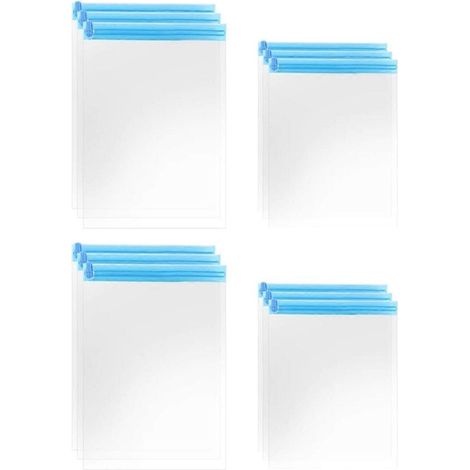 Kompressionsbeutel – Unverzichtbar für Reisen – 12 platzsparende Beutel im 12er-Pack – Keine Vakuumpumpe oder Luftabsaugvorrichtung erforderlich (1/5)