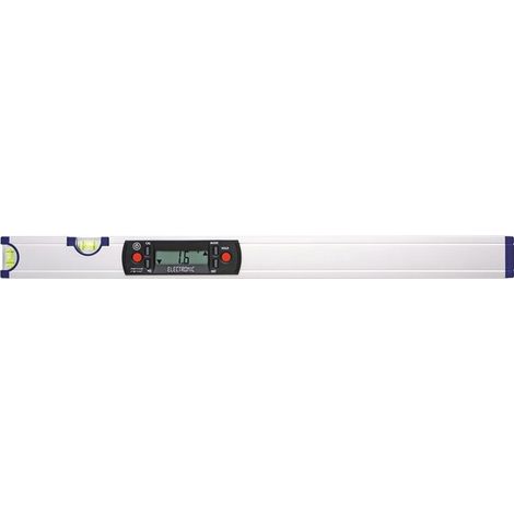 Livella a bolla 60 cm alluminio argento ± 0,05 gradi-0,2 gradi PROMAT