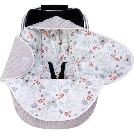Couverture enveloppante pour bébé - Pour l'hiver et buggy - Universelle - En coton - Pour poussette, siège auto de 0 à 3 mois - S (0-3 M) (1/5)