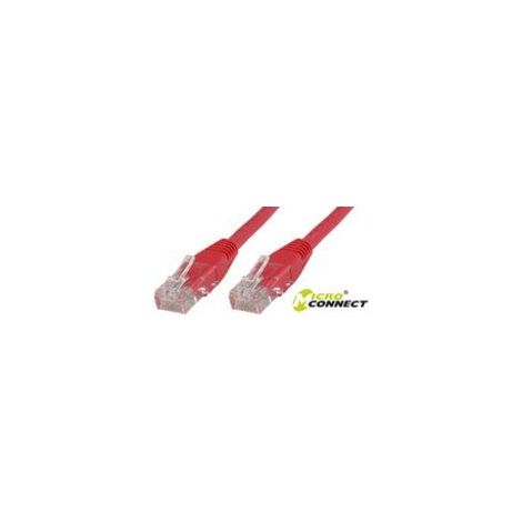Cavo MicroConnect U/UTP CAT5e da 1,5 m in PVC rosso.
