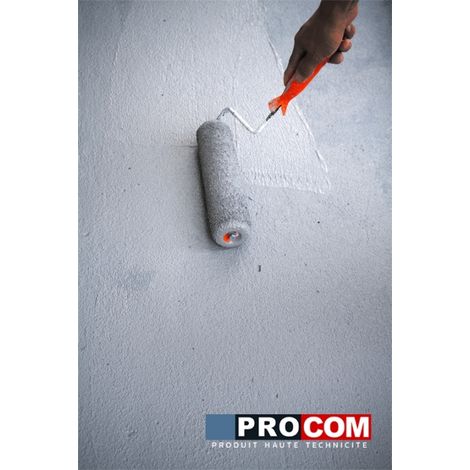 Procom – Peinture d'étanchéité pour terrasse circulable – Résine souple pour béton et carrelage – Résiste aux intempéries et à la circulation piétonne – 10 litres