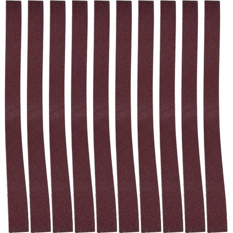 10 Pièces 760x25mm Bande Abrasive pour Ponceuse à Bande Divers Grains Disponibles (100 mailles) (1/5)