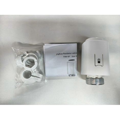 Thermostat intelligent pour radiateur, contrôle par application, commande vocale, molette de réglage de la température, alerte de batterie faible