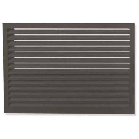 DECOCLIM - Face dos pour cache en aluminium gris terre d'ombre taille L - 23AL7022-DOS