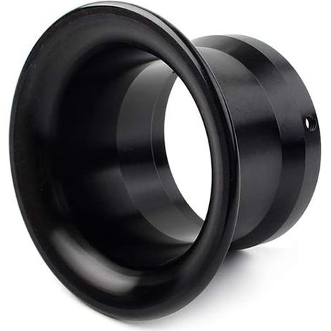Cono de reajuste de carburador de motocicleta de 50 mm, filtro de aire, punta de entrada, copa de viento, collarín, protector de bocina, apto para carburador Keihinoko Koso Mikuni PE PWK, color negro. (1/3)
