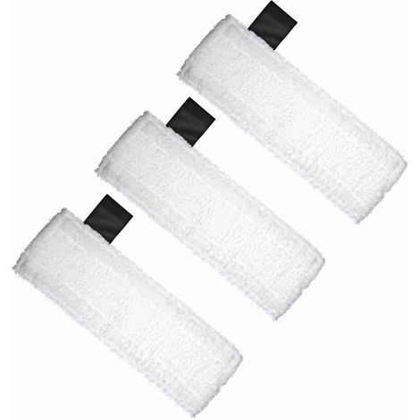 Lot de 3 Tampons Microfibre pour Kärcher SC2 SC3 SC4 SC5 Accessoires Lavables Tête Balai Vapeur Remplacement Durable (1/4)