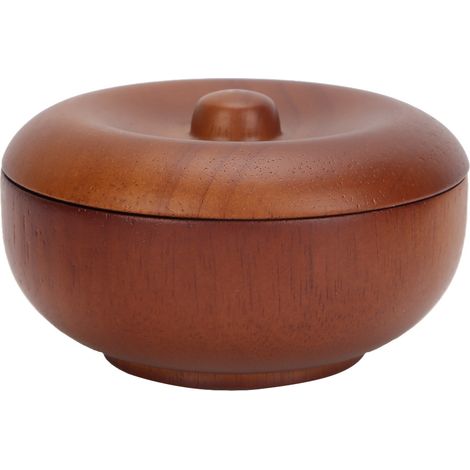 Bol en Bois pour Rasage - Récipient à Savon à Barbe, Accessoire de Barbier Professionnel (1/5)