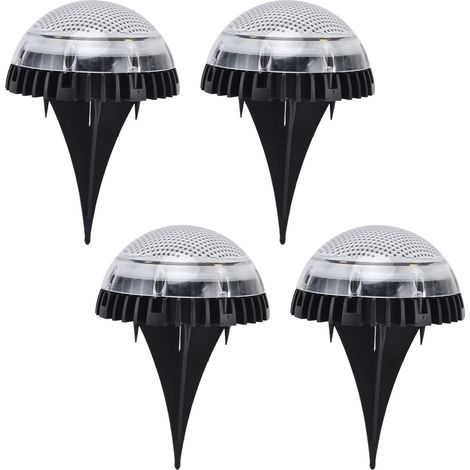 Stück wasserdichte Solar-Bodenleuchten mit Farbverlauf, 8 LEDs, Solar-Terrassenleuchten für den Außenbereich (1/5)