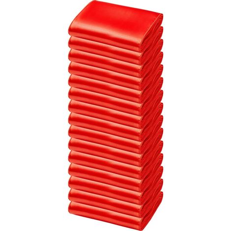 Nœuds de chaise en satin, 50 pièces, rubans à attacher pour chaises, 18 x 274 cm, rouge, décoration pour réception de mariage, cérémonie de mariage, baby shower, fête, banquet, housse de chaise (1/5)