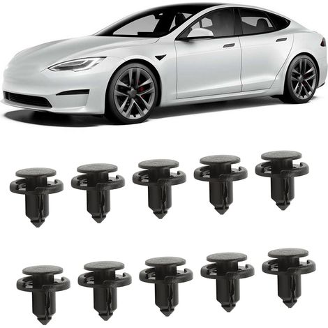 (T04) OEM : 1006521-00-A Rivets à clipser pour Tesla Model 3/Y/S/X (Vendus par paquets de 10) (1/5)