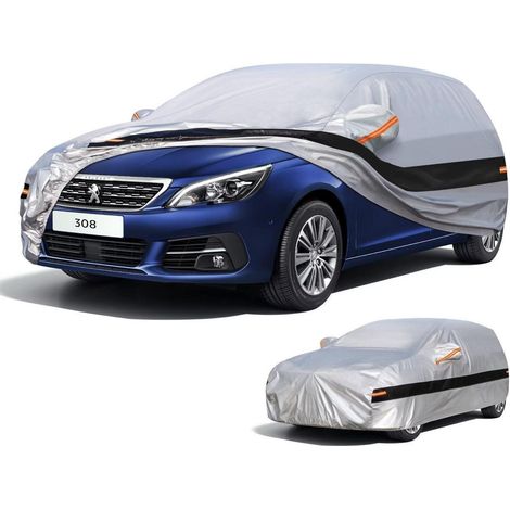 Autoabdeckung für Peugeot 308 (2007-2025) 10-lagig, 100% wasserdicht, Ganzjahresschutz (1/5)