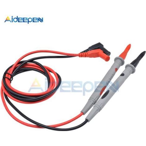Broche De Test - Sonde Multimètre 1000 V 10 A - Câble 110 cm - Pour Multimètre Numérique - 1 Paire (1/4)