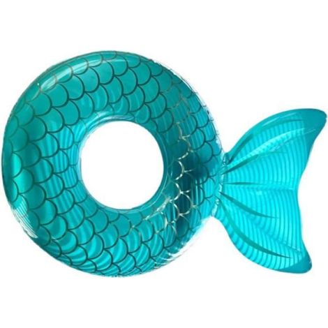 Anneau de bain gonflable - - Bleu - Pour bébé - Diamètre extérieur 95cm (1/4)