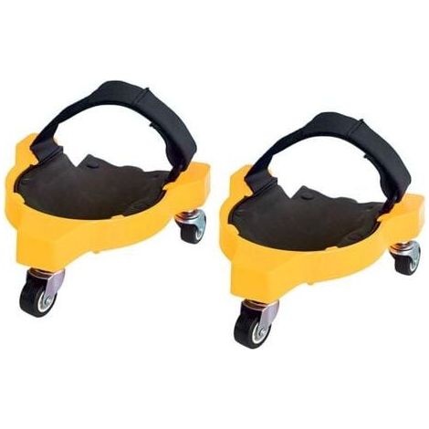 Lot de 2 genouillères flexibles à roulettes pour jardin, chantier (1/5)