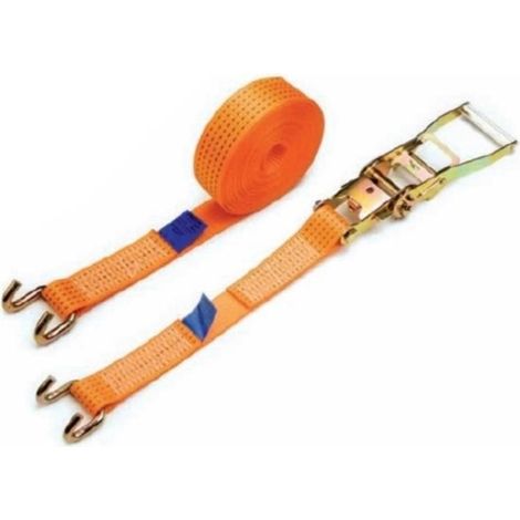 cinta carraca de amarre. poliéster. ancho 50 mm. naranja. en 12195-2. longitud 6,5 m - patacho