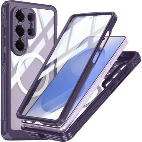 Custodia per Samsung Galaxy S26 Ultra, antiurto, con vetro, per MagSafe, viola (1/5)