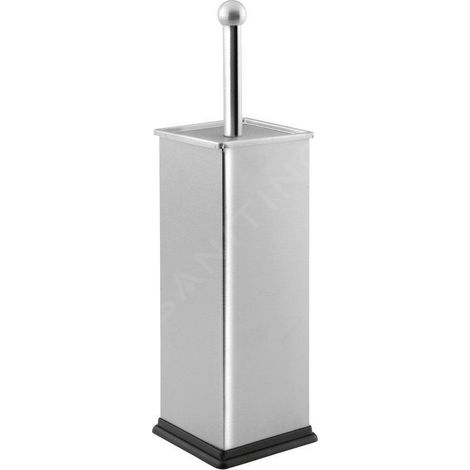 Brosse WC SIMPLE LINE carrée, acier inoxydable mat (1/3)