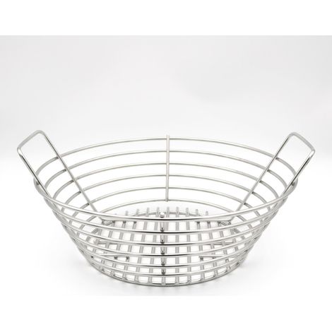 Cesta de carbón de acero inoxidable compatible con BGE grande (1/3)