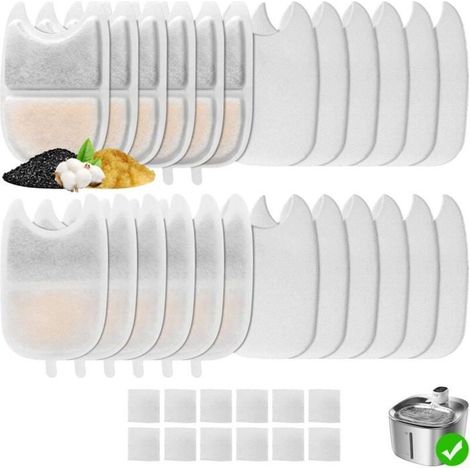 Filtro per fontanella FEELNEEDY - YPD-C004 - 12 pezzi - 4 litri - Per gatti (1/4)