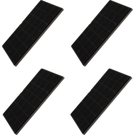 Ersatzteil - Satz von vier Kohlefiltern FCHAR 350 x 191 x 9 mm -  - AIRFORCE, WHIRLPOOL, BAUKNECHT