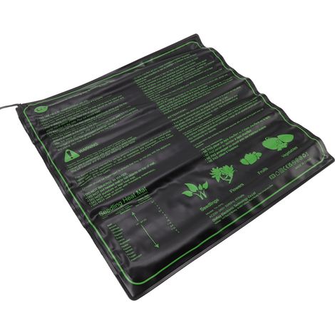 Tapis chauffant pour semis, 6 niveaux de température réglable, étanche, pour la germination des plantes, fleurs et gazon, prise UE 220-240 V (1/5)