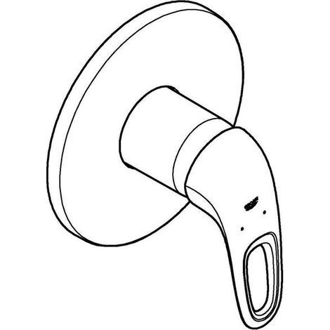 Grohe Eurostyle Einhand-Brausebatterie, Unterputzmontage, offener (1/5)