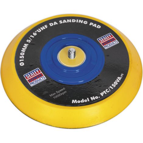 Sealey 145mm DA Backing Pad for Hook-and-Loop Discs 5/16""UNF PTC/150VA