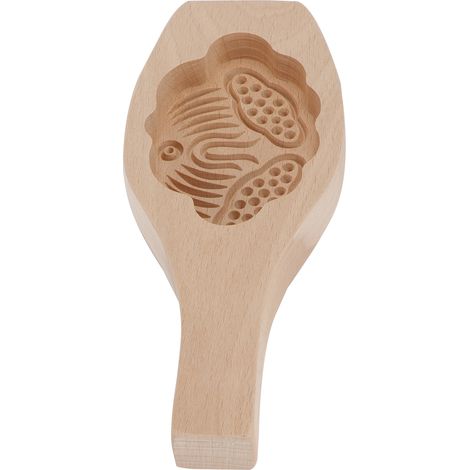 Moule à gâteau en bois forme lune DIY cookies fondant pâtisserie décoration cuisine outils lot graines de lotus (1/5)