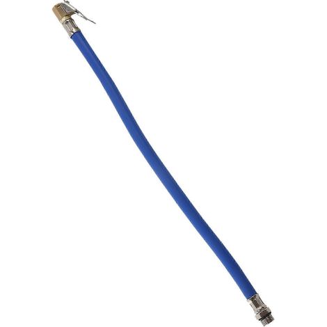 Pompe de gonflage de pneus robuste avec tuyau en caoutchouc et adaptateur de valve pour motos et voitures (1/5)