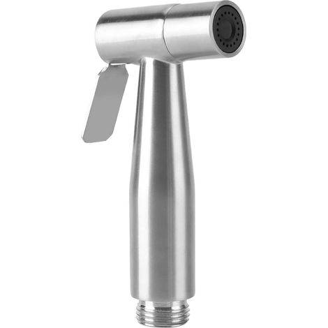 Handbrausekopf für WC und Dusche – Edelstahl-Duschkopf-Badezimmerset mit einstellbarem Wasserdruck. (1/5)