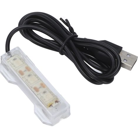 Lampe LED bleue pour aquarium, rechargeable par USB, en plastique, idéale pour les plantes aquatiques et l'aménagement paysager. (1/5)