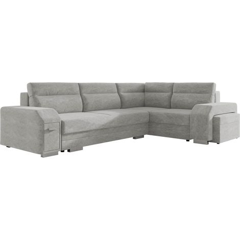 Sofá rinconero Kingsport 116, Derecha, Función de descanso, Almacenaje, 305x205x78cm, 0