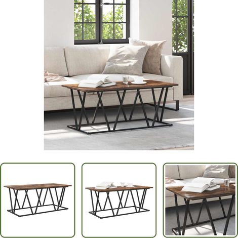 Wohnzimmermöbel - Couchtisch Geräucherte Eiche 100 x 50 x 40 cm (1/5)