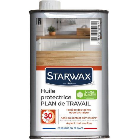 Huile protectrice pour plan de travail en bois huilé 500ml STARWAX