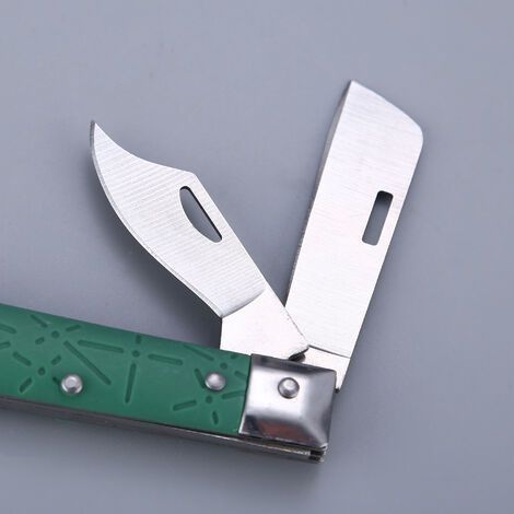 Klappbares Veredelungsmesser mit 2 Klingen zum Veredeln von Garten- und Obstbäumen (1/4)